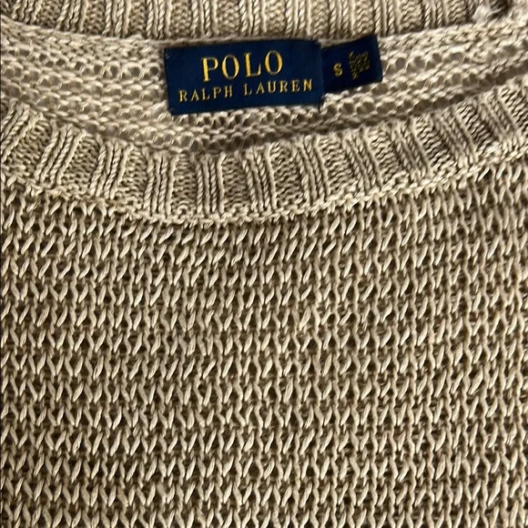 Vintage Polo Ralph Lauren 100% Linen Knit Sweater – Small – Made in Hong Kong - Picture 4 of 6